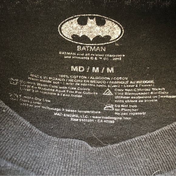 Batman Black Joker T-Shirt Made in Mexico - Picture 6 of 7